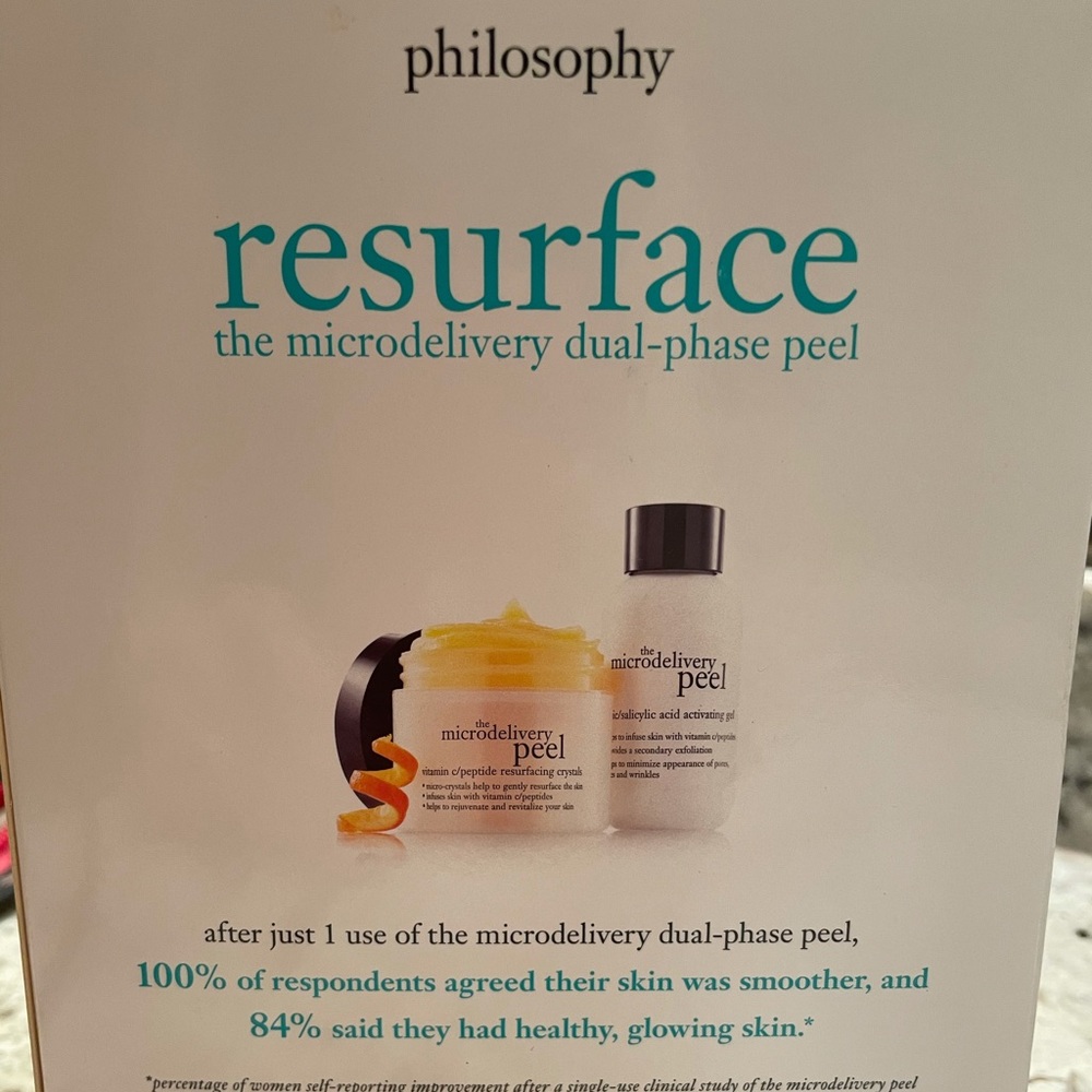 New in box philosophy resurface peel